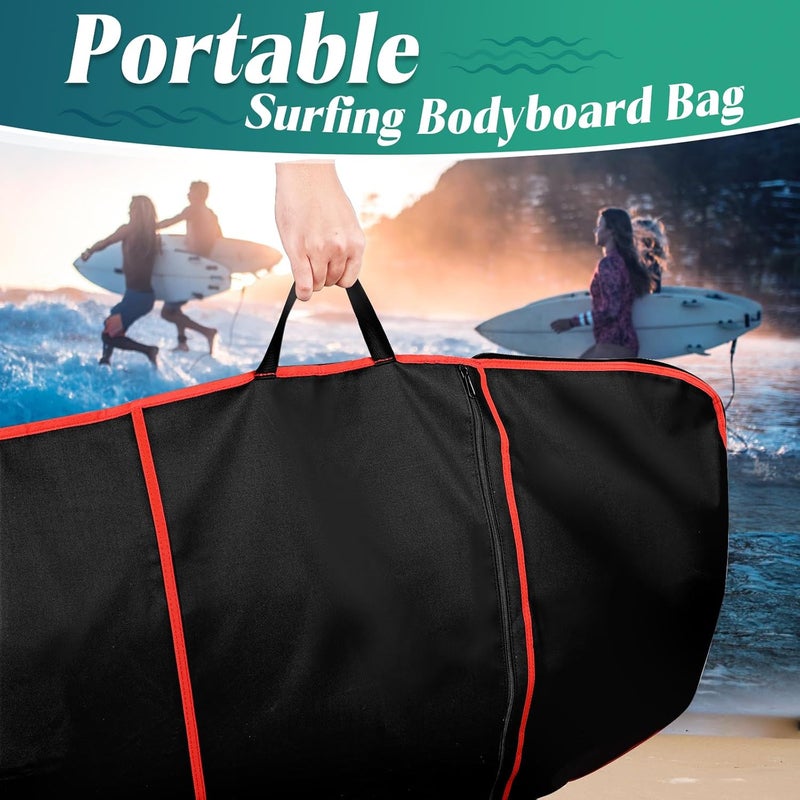 Dawitrly Surfboard Bag, Surfboard Cover Bodyboard Carry Bags, 48 * 26 inch Paddleboard Bag with Handle Carrying Strap, Double Zipper and Storage Pocket for Outdoor Travel - Image 2
